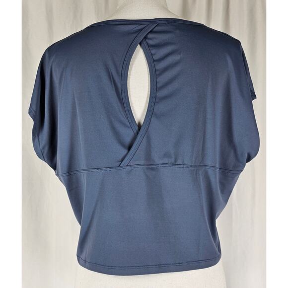 KYODAN WOMEN'S BLUE ARIA CREWNECK TOP (PETITE SMALL) STYLISH & COMFORTABLE - Picture 4 of 10